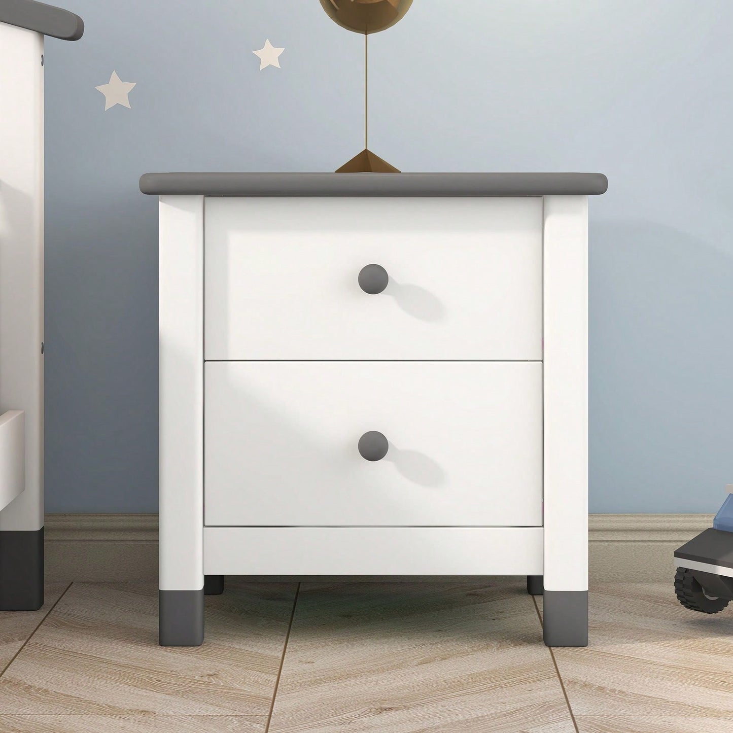 Multi-Purpose Nightstand With Sturdy Frame, Space-Saving Design, And Cute Aesthetics