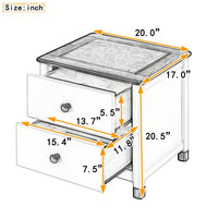 Multi-Purpose Nightstand With Sturdy Frame, Space-Saving Design, And Cute Aesthetics