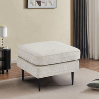 Chesterfield Tufted Fabric Sofa Couch, Large-White Sleek, Elegant, And Comfortable With High-Tech Fabric Surface