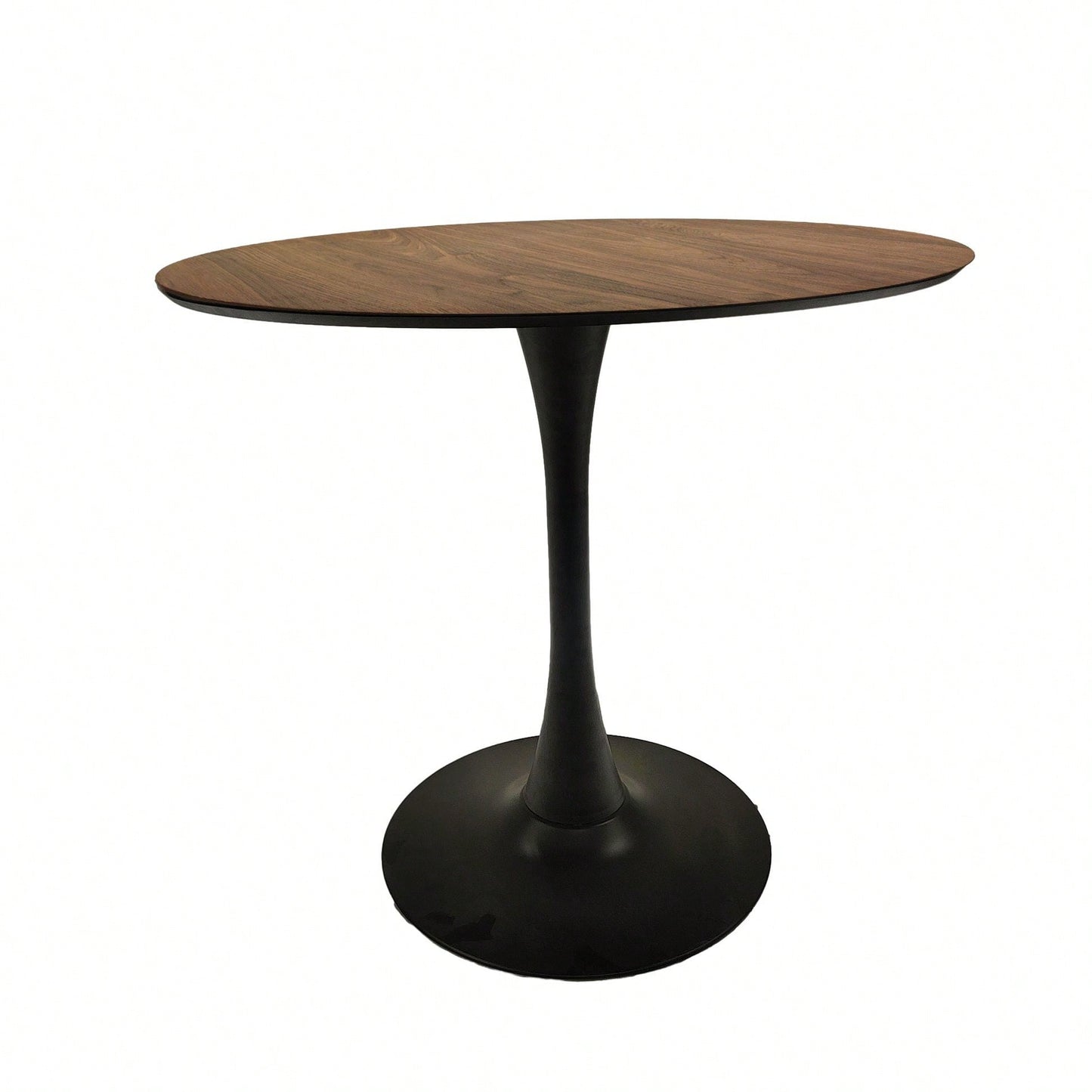 Mid-Century Round Tulip Dining Table for 2-4 People with MDF Top and Pedestal Base Ideal for Kitchen and Living Room