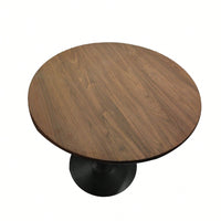 Mid-Century Round Tulip Dining Table for 2-4 People with MDF Top and Pedestal Base Ideal for Kitchen and Living Room