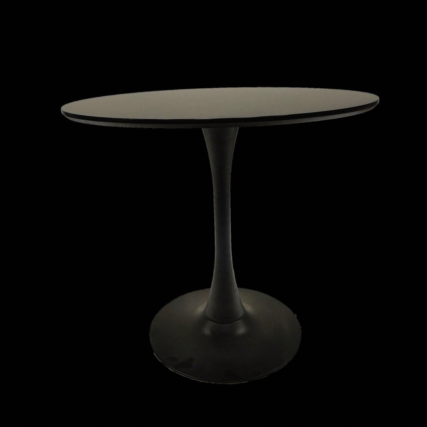 Mid-Century Round Tulip Dining Table for 2-4 People with MDF Top and Pedestal Base Ideal for Kitchen and Living Room
