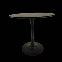 Mid-Century Round Tulip Dining Table for 2-4 People with MDF Top and Pedestal Base Ideal for Kitchen and Living Room