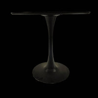 Mid-Century Round Tulip Dining Table for 2-4 People with MDF Top and Pedestal Base Ideal for Kitchen and Living Room