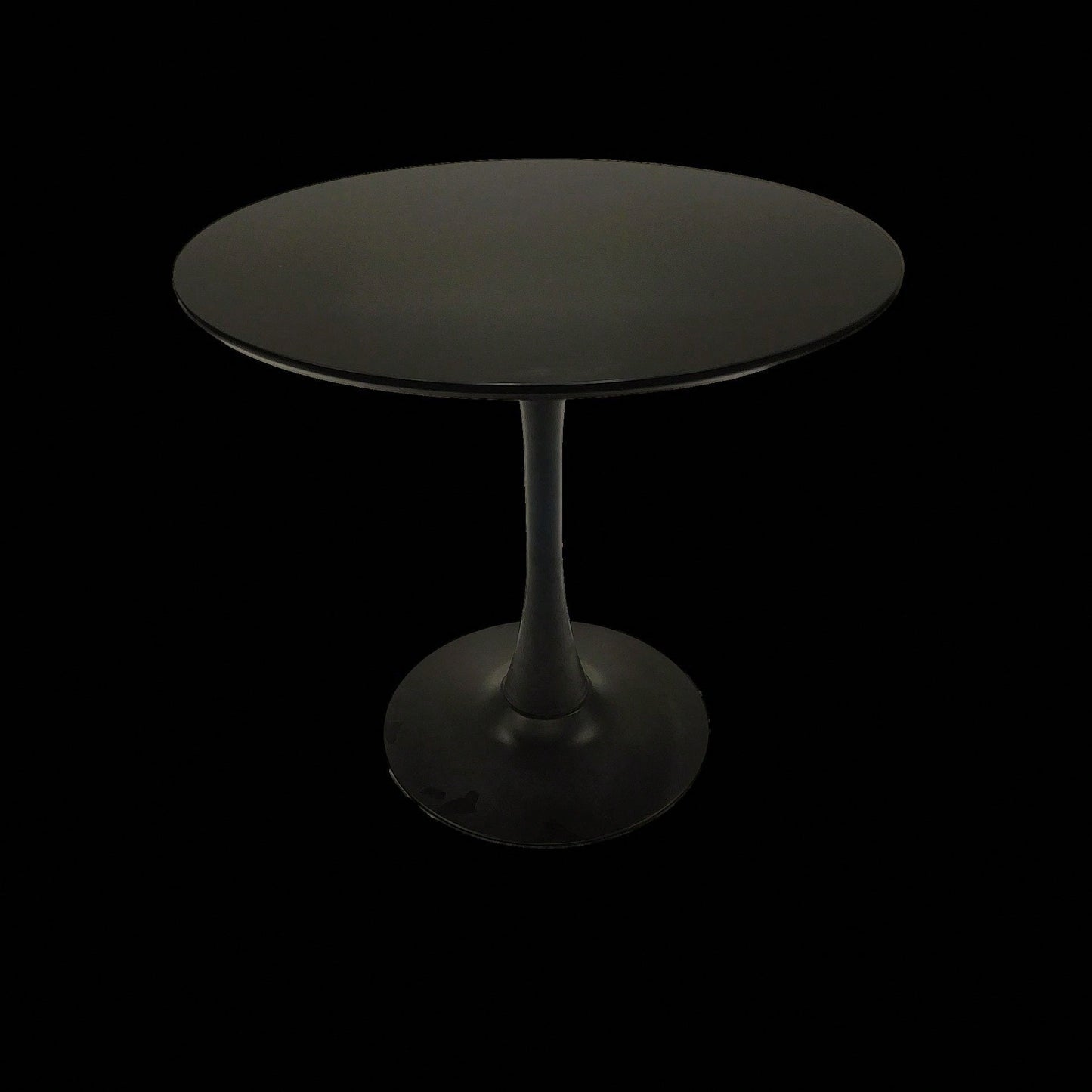 Mid-Century Round Tulip Dining Table for 2-4 People with MDF Top and Pedestal Base Ideal for Kitchen and Living Room