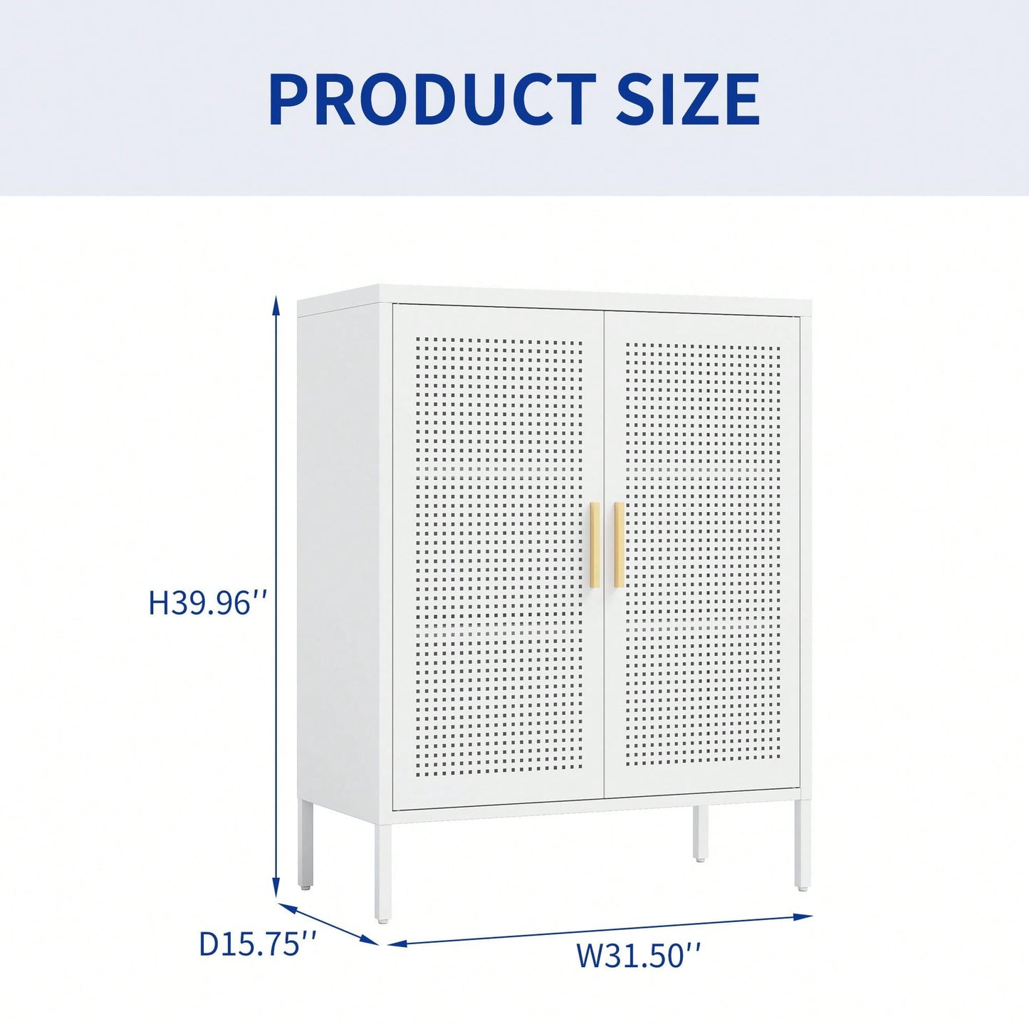 Storage Cabinet With 2 Doors And 2 Adjustable Shelves, Steel Lockable Garage Storage Cabinet, Metal File Cabinet For Home Office School Gym