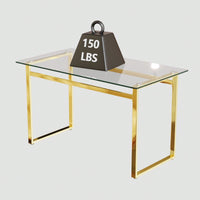 Sleek And Stylish Glass Dining Table Contemporary Design, Tempered Glass, Seats 4-6