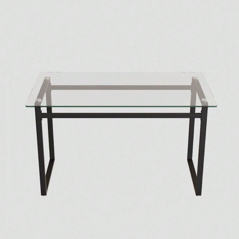 Sleek And Stylish Glass Dining Table Contemporary Design, Tempered Glass, Seats 4-6