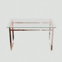 Sleek And Stylish Glass Dining Table Contemporary Design, Tempered Glass, Seats 4-6