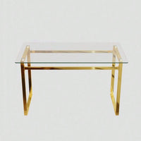 Sleek And Stylish Glass Dining Table Contemporary Design, Tempered Glass, Seats 4-6