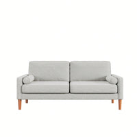 Modern 3-Seater Sofa for Small Spaces Upholstered Couch for Living Room Bedroom Home Office Easy Assembly