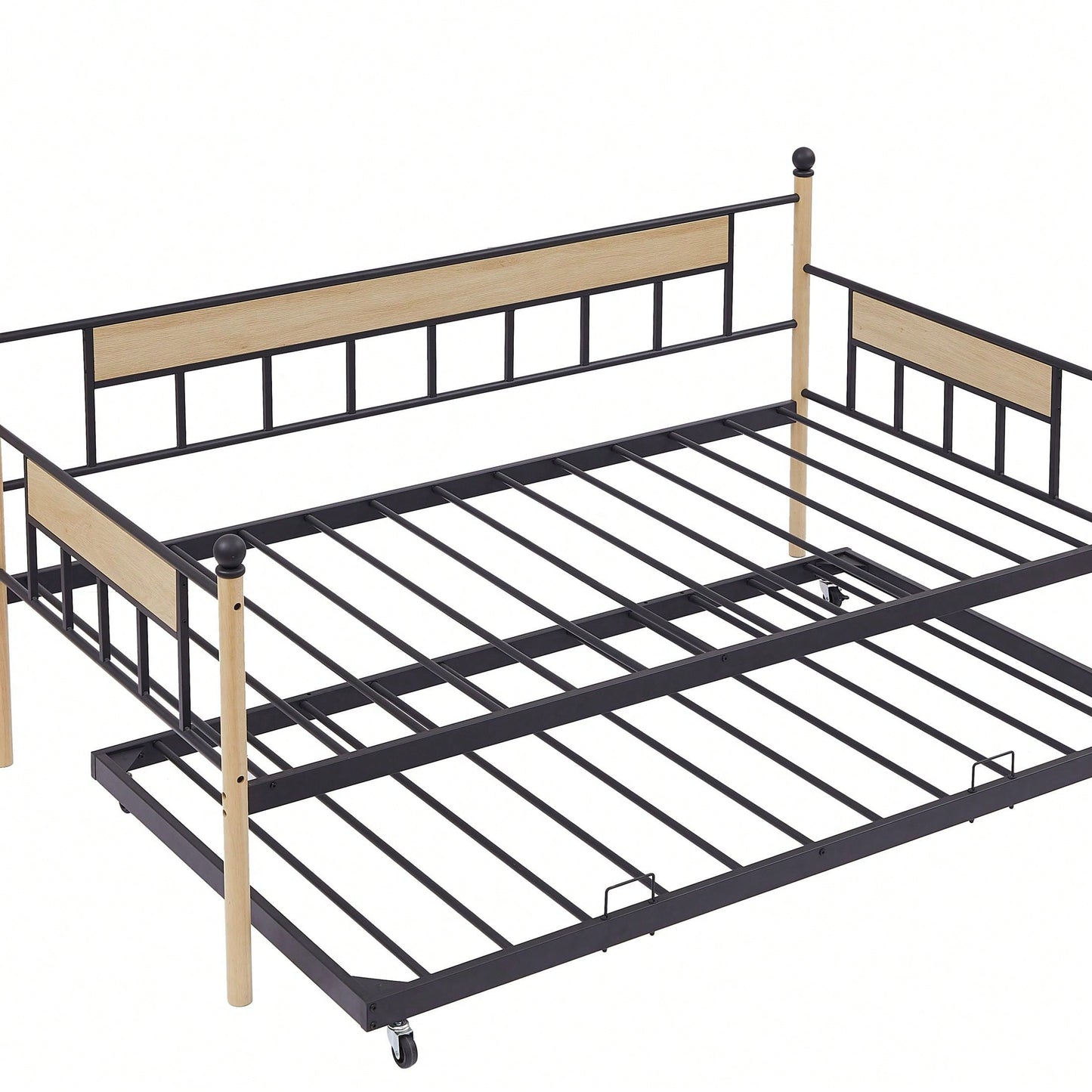 Sofa Bed Metal Framed With Trundle Twin Size