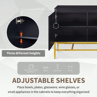 Minimalism And Light Luxury, Exquisite Workmanship, Adjustable Shelves, Multifunctional Cabinet