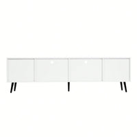 Modern TV Stand, 16 Colors LED TV Stand W/Remote Control Lights