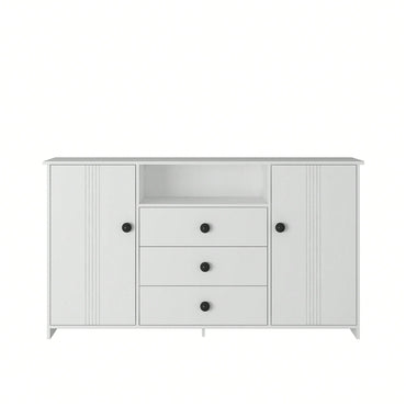 Sideboard Buffet Cabinet With Storage And Adjustable Shelves For Kitchen