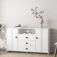 Sideboard Buffet Cabinet With Storage And Adjustable Shelves For Kitchen