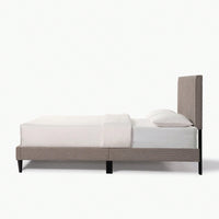 Tufted Upholstered Platform Bed, Queen, Straps For Noise Reduction And Stability