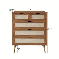 Drawer Cabinet, Accent Storage Cabinet, Suitable For Living Room, Bedroom, Dining Room, Study