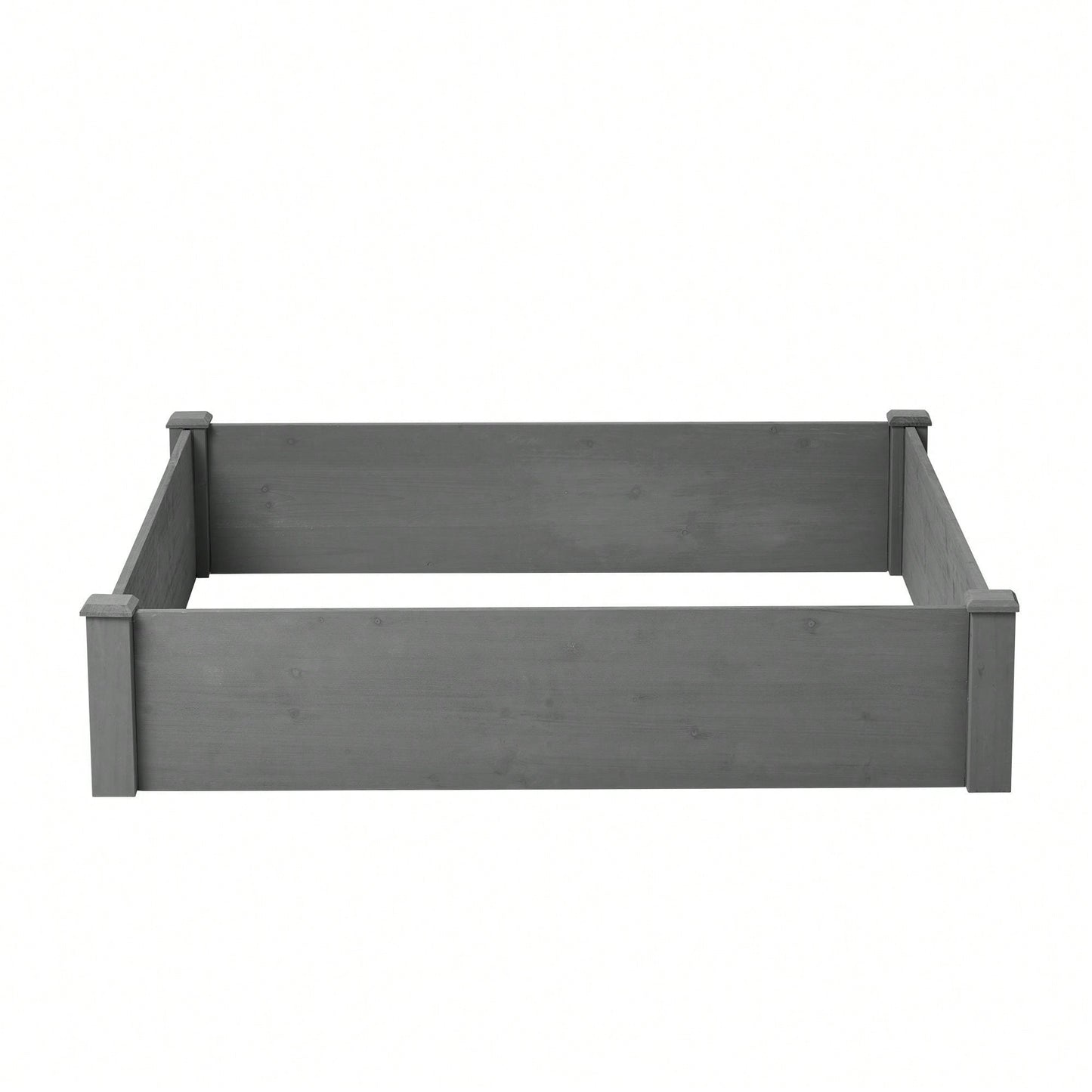 Quick Assembly Raised Garden Bed 48x48x10'', Outdoor Wood Planter Box Over Floor