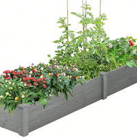 Easy Vertical Gardening, Quick Assembly, Spacious And Sturdy, Natural Wood Construction