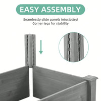 Easy Vertical Gardening, Quick Assembly, Spacious And Sturdy, Natural Wood Construction
