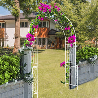 Versatile Garden Arch Trellis Easy Assembly, Rust-Resistant Design For Climbing Plants And Events