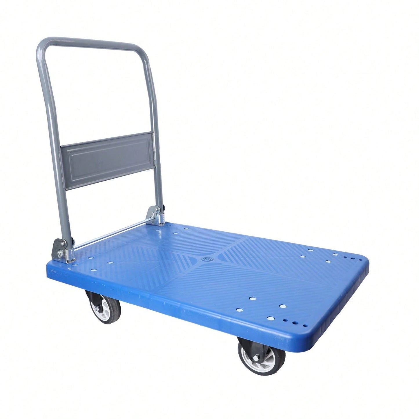 Heavy Duty Foldable Hand Truck Dolly 660 Lbs Capacity Collapsible Push Cart with Swivel Handle for Easy Moving