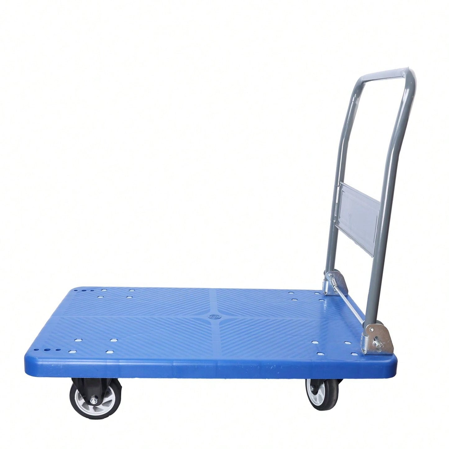 Heavy Duty Foldable Hand Truck Dolly 660 Lbs Capacity Collapsible Push Cart with Swivel Handle for Easy Moving