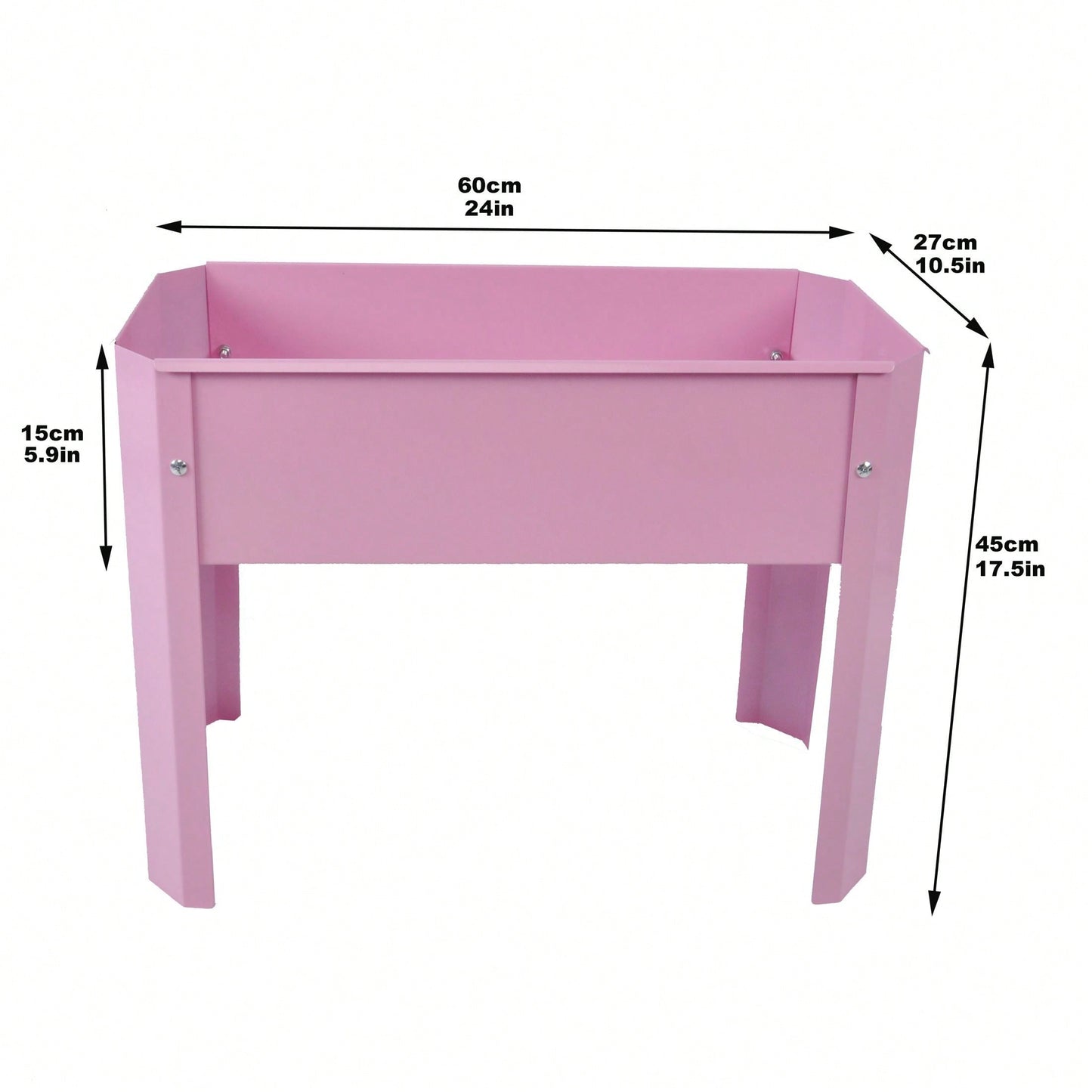 Metal Elevated Garden Bed Set of 2 for Vegetables and Flowers Perfect for Backyard and Terrace