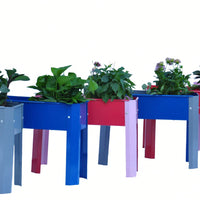 Metal Elevated Garden Bed Set of 2 for Vegetables and Flowers Perfect for Backyard and Terrace