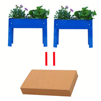 Metal Elevated Garden Bed Set of 2 for Vegetables and Flowers Perfect for Backyard and Terrace