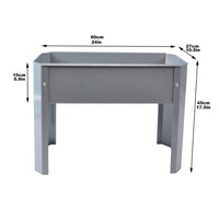 Metal Elevated Garden Bed Set of 2 for Vegetables and Flowers Perfect for Backyard and Terrace