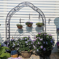 Garden Arch, Metal Arch Trellis, Garden Arbor Trellis, Climbing Plants Support, Rose Arch