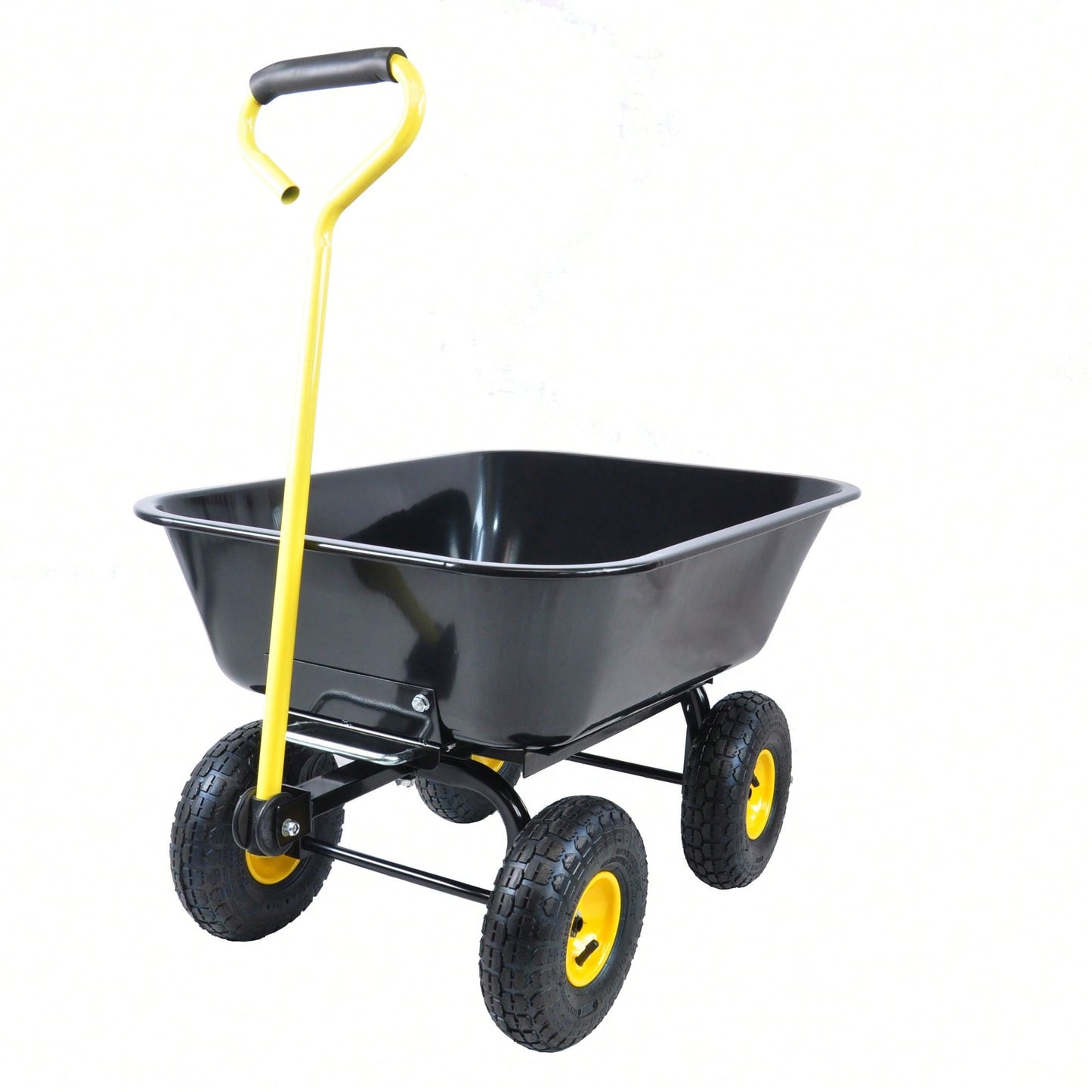 Folding Car Garden Dump Truck With Steel Frame, 10" Pneumatic Tire
