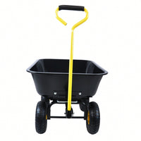 Folding Car Garden Dump Truck With Steel Frame, 10" Pneumatic Tire