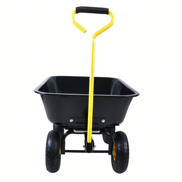 Folding Car Garden Dump Truck With Steel Frame, 10" Pneumatic Tire