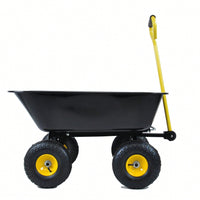 Folding Car Garden Dump Truck With Steel Frame, 10" Pneumatic Tire