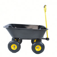 Folding Car Garden Dump Truck With Steel Frame, 10" Pneumatic Tire