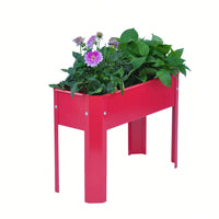 Metal Elevated Garden Bed for Outdoor Plants and Vegetables - Large Flowerpot Box for Backyard and Terrace