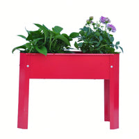 Metal Elevated Garden Bed for Outdoor Plants and Vegetables - Large Flowerpot Box for Backyard and Terrace