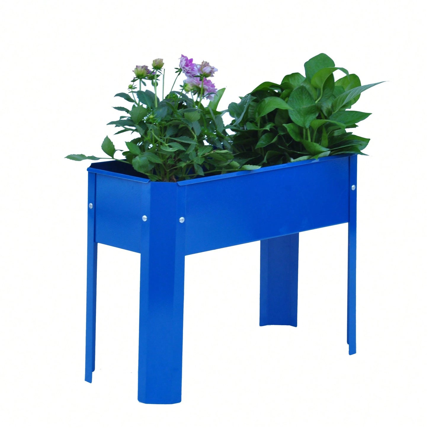 Metal Elevated Garden Bed for Outdoor Plants and Vegetables - Large Flowerpot Box for Backyard and Terrace