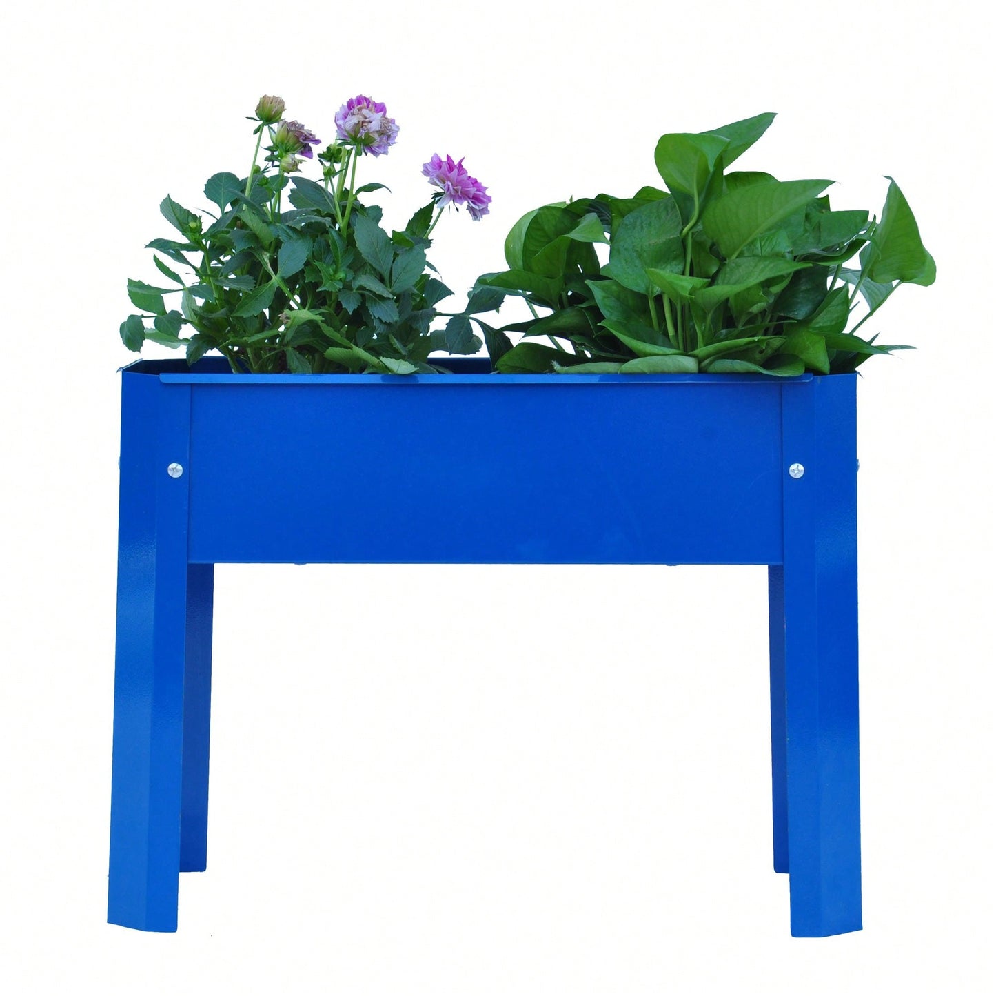 Metal Elevated Garden Bed for Outdoor Plants and Vegetables - Large Flowerpot Box for Backyard and Terrace