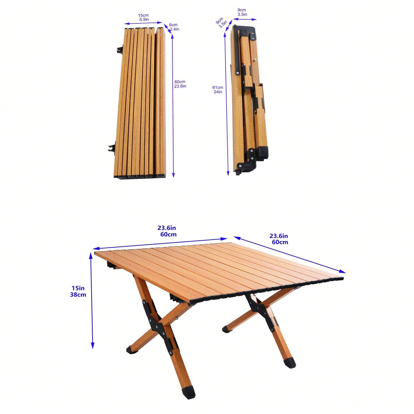 Portable Aluminum Camping Table With Stable Frame And Multi-Functional Design