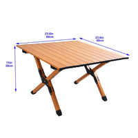Portable Aluminum Camping Table With Stable Frame And Multi-Functional Design