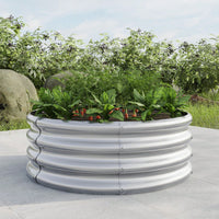 Metal Raised Garden Bed for Vegetables and Flowers Outdoor Planter Box for Herbs Fruits and Plants