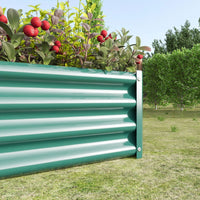 Rectangle Raised Garden Bed, Durable Galvanized Metal, Ideal For Flowers, Plants, Vegetables, And Herbs