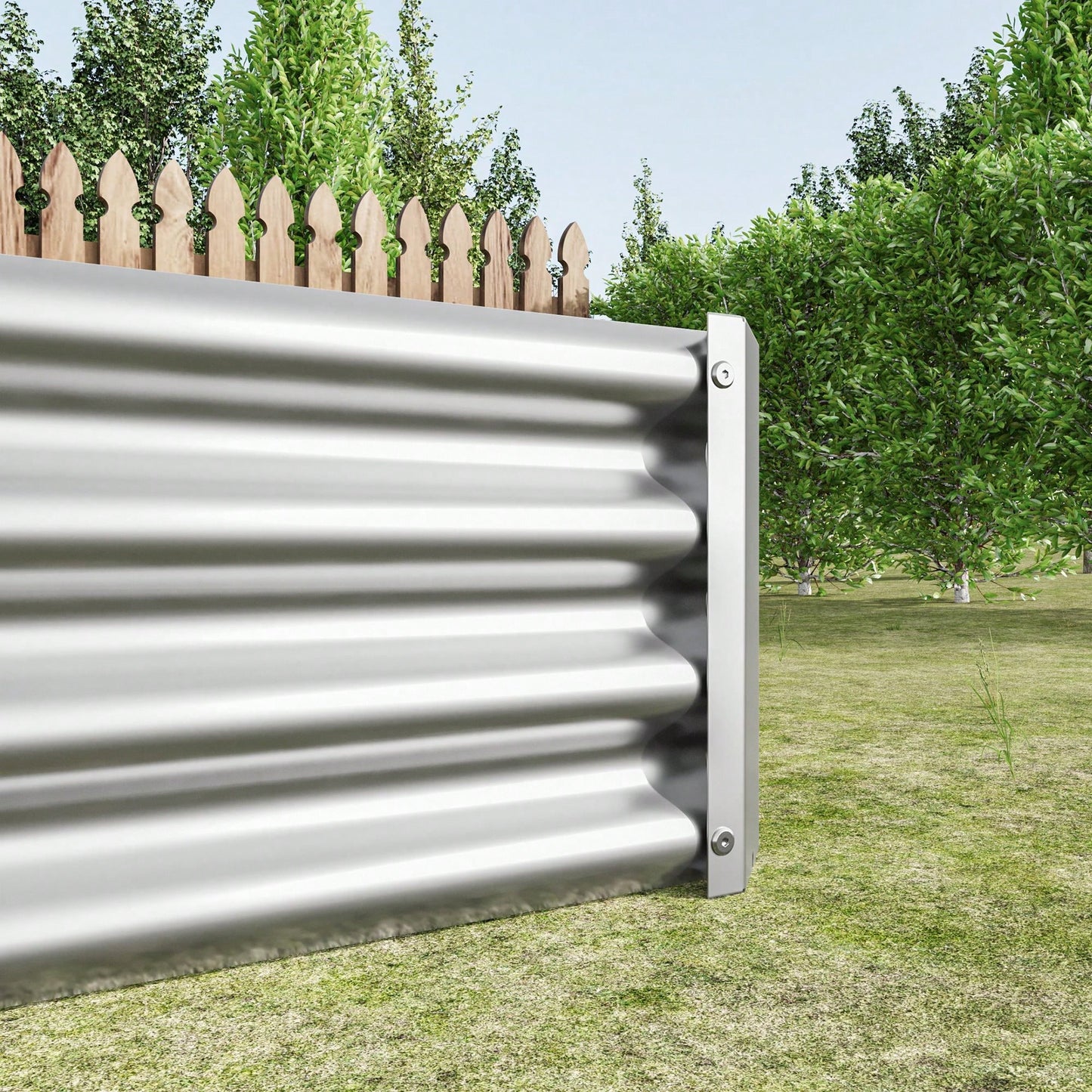 Large Raised Garden Bed Kit - Metal Raised Bed Garden For Flower Planters, Vegetables Herb