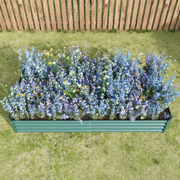 Large Raised Garden Bed Kit - Metal Raised Bed Garden For Flower Planters, Vegetables Herb