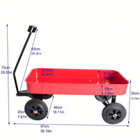 All Terrain Cargo Wagon With 280lbs Weight Capacity, Red