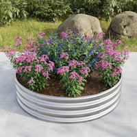 Durable Galvanized Metal Planter Box, Perfect Planting Choice, DIY YOUR GARDEN, Safety & Stabilizing, Easy To Assemble